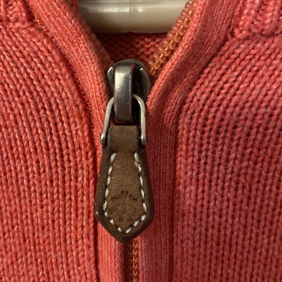 Brooks Brothers Men’s Salmon 1/4 Zip Sweater - L - Picture 2 of 8